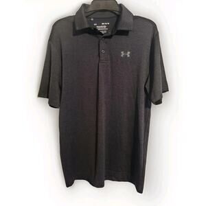 Under Armour The Playoff Polo Shirt Gray Men's M| Performance Golf Pickleball